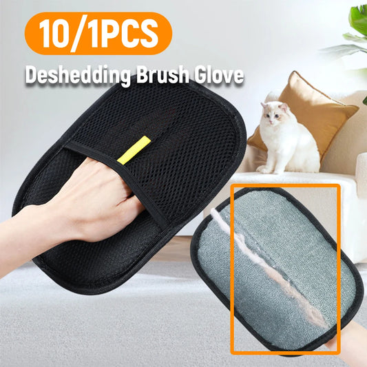 New Hair Removal Gloves Double Pet Electrostatic Cat Hair Removal Brush Adhesive Gloves Cat Hair Comb Washing Hair Removal Groom